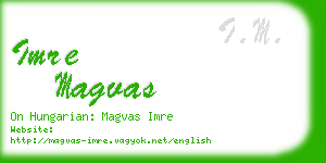 imre magvas business card